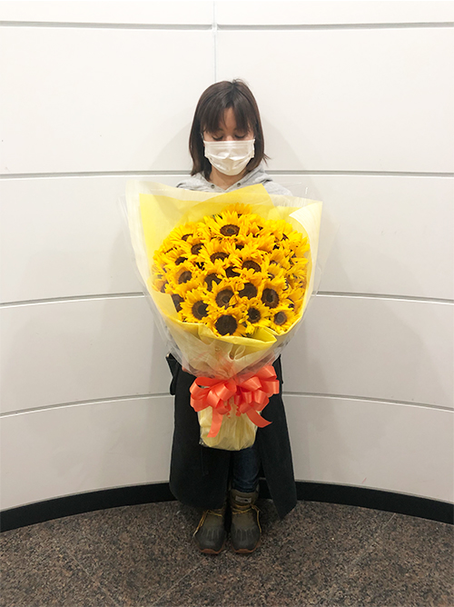 ひまわりの花束(ワンサイド)