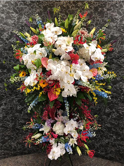 超豪華2段スタンド花 極